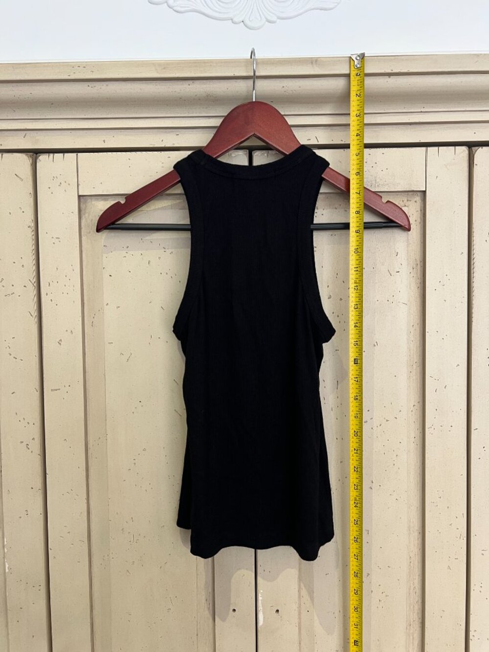 ELECTRIC & ROSE Ribbed High Neck Racer Tank Black Womens XS - Picture 5 of 5